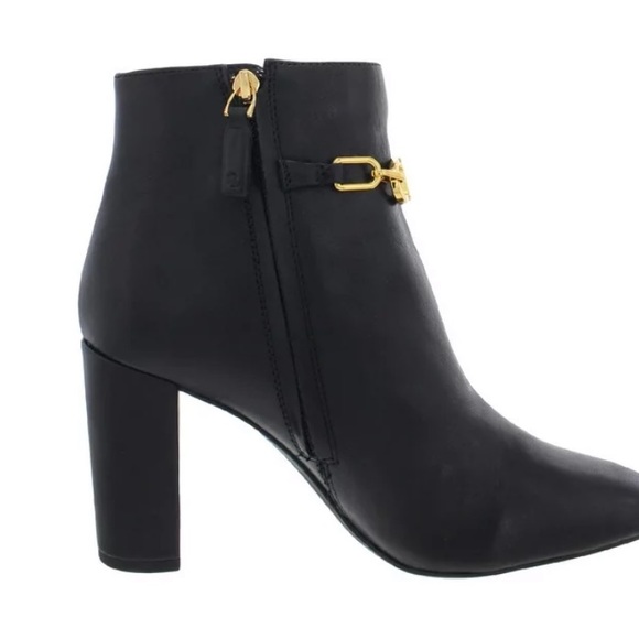 Lauren Ralph Lauren Womens Meredith Leather Almond Toe Ankle Boots Size 7B - Picture 5 of 7